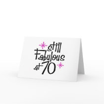 70th Birthday Card