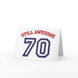 70th Birthday Card