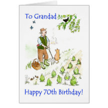 70th Birthday Card for a Grandfather