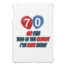 70th birthday designs iPad mini case