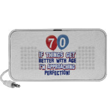 70th birthday designs speaker