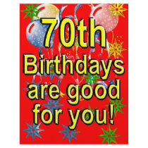 70th Birthday Full Color Flyer