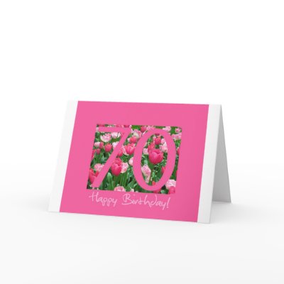 70th birthday greeting card by studioportosabbia