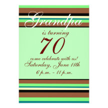70th birthday Invitation