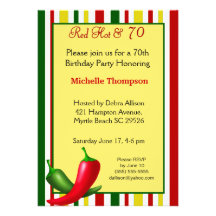 70th  Birthday Invitations