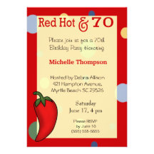 70th  Birthday Invitations