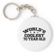 70th Birthday Key Chain