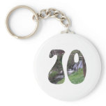 70th Birthday Keychain