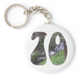 70th Birthday Keychain
