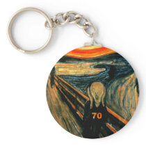 70th Birthday Keychains
