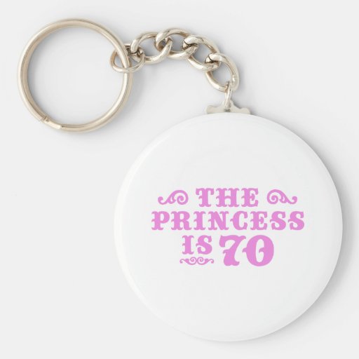 70th Birthday Keychains