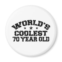 70th Birthday Refrigerator Magnets