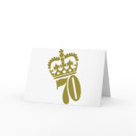 70th Birthday - Number – Seventy Greeting Card