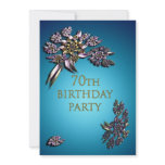 70th Birthday party invitation