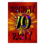 70th Birthday Party Invitation Cards