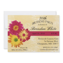 70th Birthday Party Invitations