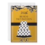70th Birthday Party Personalised Invitation