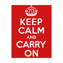 70th Birthday Postcard