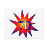 70th Birthday Post Cards