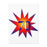 70th Birthday Post Cards