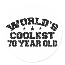 70th Birthday Stickers