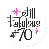 70th Birthday Stickers