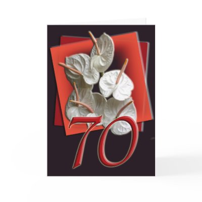 70th Happy Birthday Card by MarionsCards