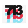 713 Area Code Postcard