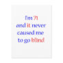 71 never gone blind