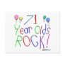 71 Year Olds Rock ! Post Card