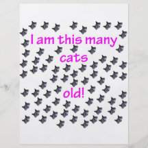 72 Cat Heads Old Personalised Flyer