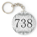 738 Area Code Keychains