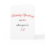 73 Birthday Spanking cards