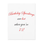 73 Birthday Spanking