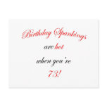 73 Birthday Spanking