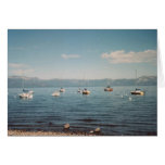 73. Boats at Anchor, Lake Tahoe, CA Greeting Cards