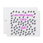 73 Cat Heads Old invitations