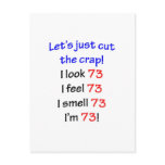 73  Let's cut the crap