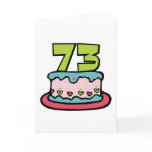 73 Year Old Birthday Cake Card