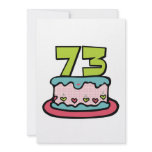 73 Year Old Birthday Cake invitations