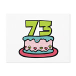 73 Year Old Birthday Cake Post Cards