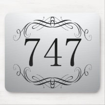 747 Area Code Mousepads