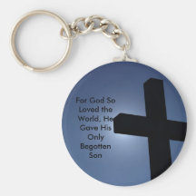 757-1232906419B2Gp, For God So Loved the World,... Key Chain
