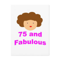 75 and fabulous postcard