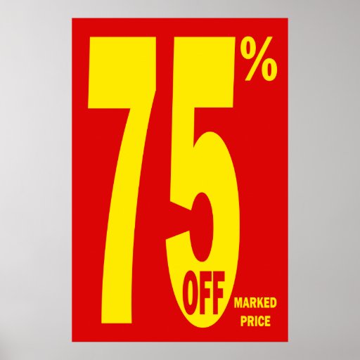 75-percent-off-marked-price-posters-zazzle