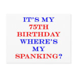 75 Where's my spanking?