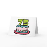 75 Year Old Birthday Cake Cards