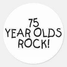 75 Year Olds Rock Stickers