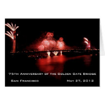 75th Anniversary of the Golden Gate Bridge Card