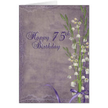 75th Birthday Card